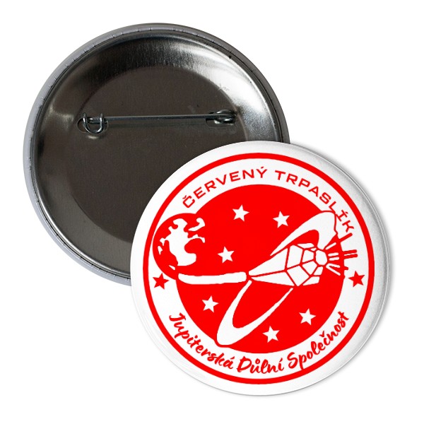 Odznáček  s potiskem Červený trpaslík