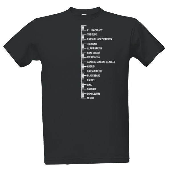 Tričko s potiskem Metr na vousy/white